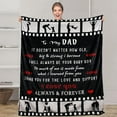thumbnail image 1 of to My Dad Blanket Best Dad Ever Throw Blanket Birthday Gift for Dad Papa Blanket, Blanket from Son/Daughter, Super Soft Flannel Throw Blankets for Dad, 1 of 1
