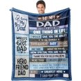 thumbnail image 1 of Dad Blanket Gifts for Fathers Day for Dad Gift from Daughter Dad Gift from Son - to My Dad Hero Friend Blanket for Sofa Bed - Birthday for Father from Son Daughter 50''''x60'''', 1 of 6