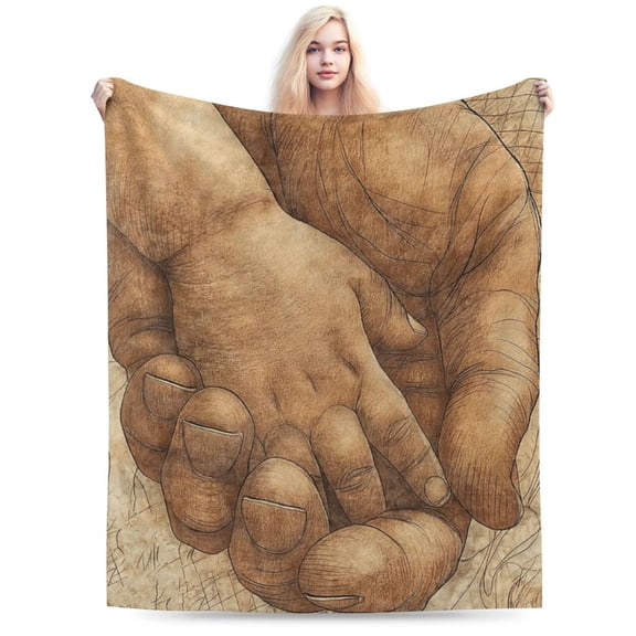 Dad Blanket - Papa/Father Gifts Throw, Birthday Gift Ideas, Vintage Decor 60x50