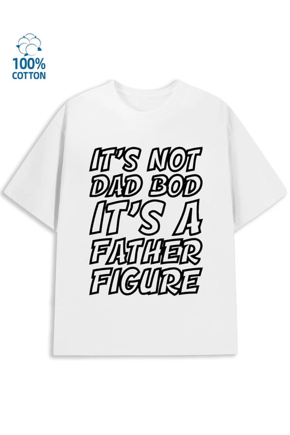 Dad Bod Father Figure Men lovers white perfect for summer outdoor activities and leisure wear heart Christmas Retro Unisex Shirt Crewneck tshirts Retro Unisex Shirt Graphic tshirts