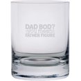 thumbnail image 1 of Dad Bod Father's Day Etched 11oz Crystal Rocks Whisky Glass, 1 of 1