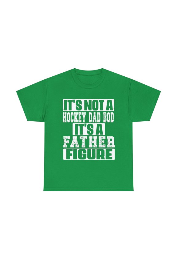 Dad Bod Hockey T-shirt, Father Figure, Hockey Gift, Heavy Cotton Tee