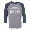 thumbnail image 1 of Dad Bod? I Prefer Father Figure Unisex 3/4 Sleeve Baseball Raglan Tee, 1 of 2