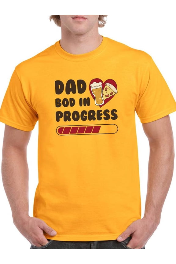 Dad Bod In Progress T-Shirt Men -Smartprints Designs, Male 5X-Large