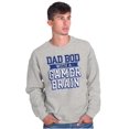thumbnail image 1 of Dad Bod Video Gamer Brain Geek Nerd Men's Crewneck Sweatshirt Brisco Brands L, 1 of 6