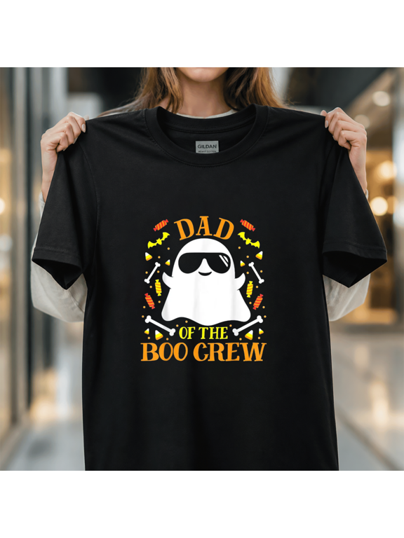 Dad Boo Crew Ghost Matching Family Set Group Mens Graphic Unisex T-Shirt,S-5XL