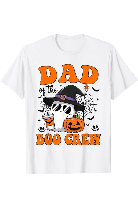 Dad Boo Crew Groovy Ghost Unisex S-5XL T-Shirt