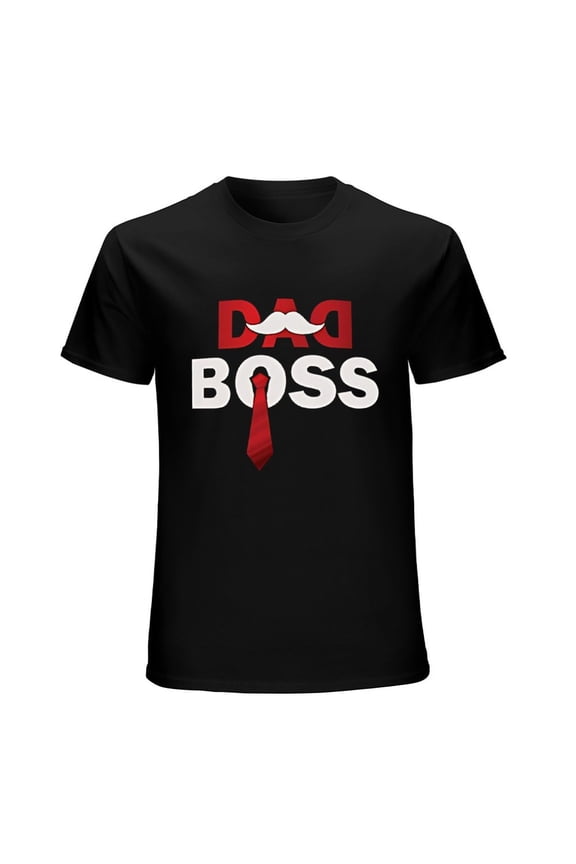 Dad Boss Cool T-shirt Men's Funny Father's Day Gift Tee