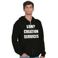 thumbnail image 1 of Dad Bump Creation Baby Announcement Men's Big & Tall Graphic Zip Up Hoodie Brisco Brands 2X, 1 of 5