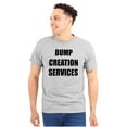 thumbnail image 1 of Dad Bump Creation Baby Announcement Men's Big & Tall Crewneck Graphic Tee Brisco Brands 2X, 1 of 5