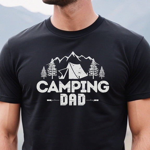 Dad Camping Shirt, Dad Camp T-Shirt, Cool Camp Dad Shirt, Camping Shirts For Dad, Fun Camping Dad Gift, Mens Camping Shirt, Tent Camping Tee Unisex S-5XL Hot Trending Shirt, Vintage Birthday Gift