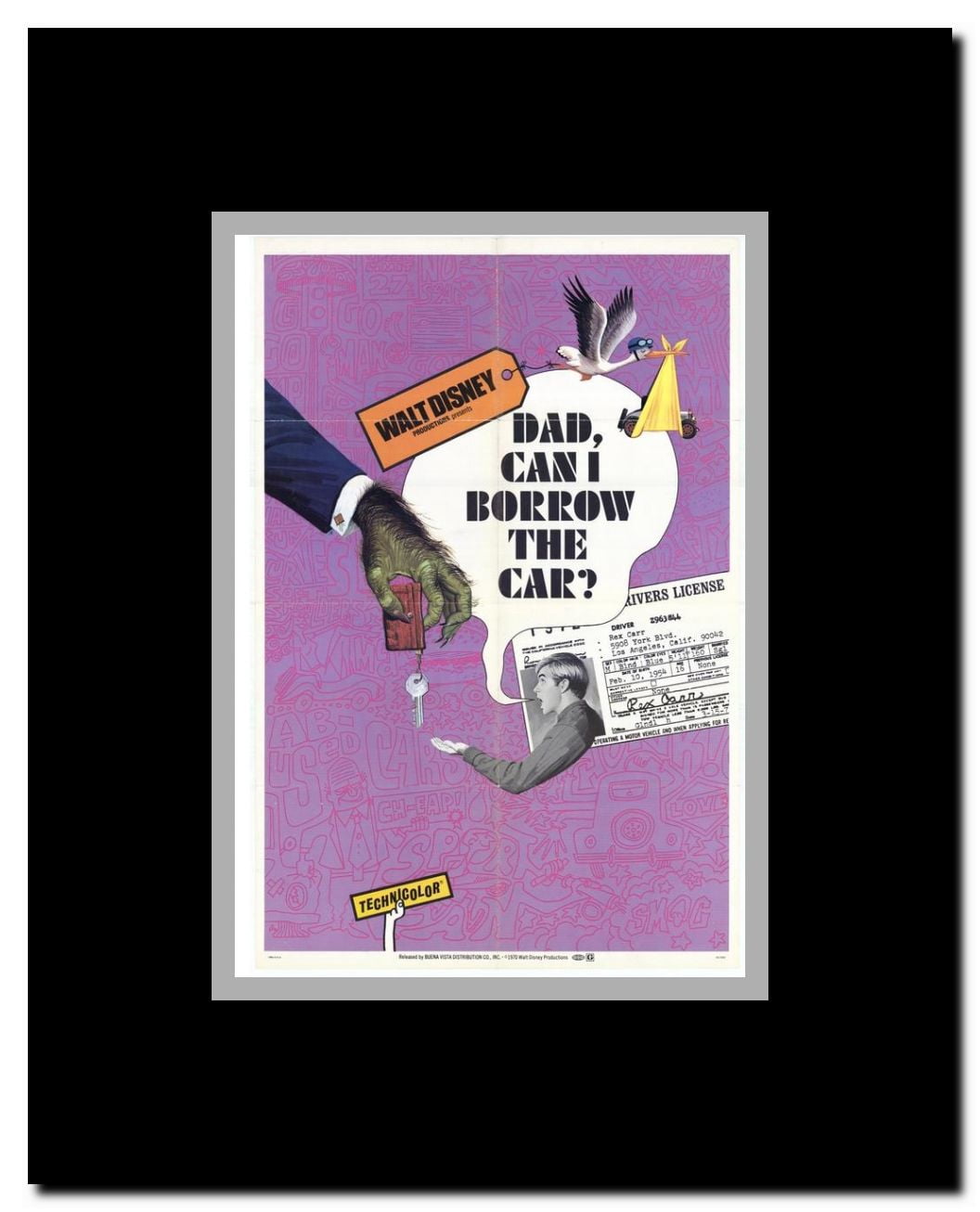 Dad Can I Borrow the Car? Framed Movie Poster