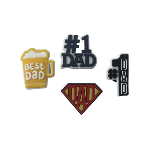 Dad Cartoon Charms 6pcs Shoe Charms Decoration