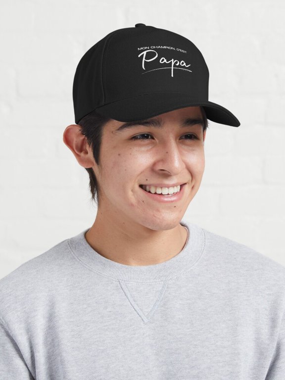 Dad Champion Baseball Cap, Christmas Birthday Family Achievement Gift Design, Classic Hat
