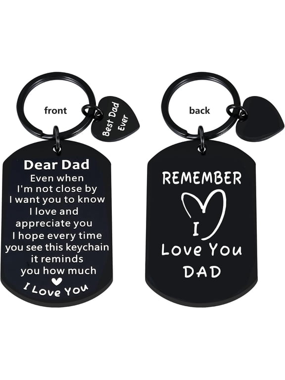 Gifts for Daddy Gift for Husband from Wife to My Dad Keychain Fathers Day Bonus Step Dad New Daddy-to-Be Gift Valentine's Day Idea