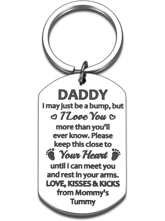 Dad Christmas Gifts, Gifts for Dad from Daughter Son, Stocking Stuffers for Men, Men Christmas Gifts, Best Gifts for Dad, Keychain Gifts for Papa, Birthday Valentines Day Gifts Soon to Be Dad Gifts