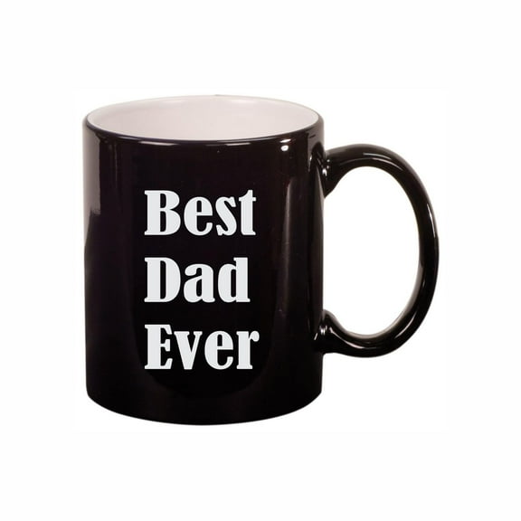 Dad Coffee Mugs, Best Dad Ever 11oz Ceramic Coffee Cup Teacup with Handle, Funny Birthday Gifts
