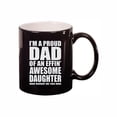 thumbnail image 1 of Dad Coffee Mugs, Proud Dad of an Awesome Daughter 11oz Ceramic Coffee Cup Teacup with Handle, Funny Birthday Gifts, 1 of 4