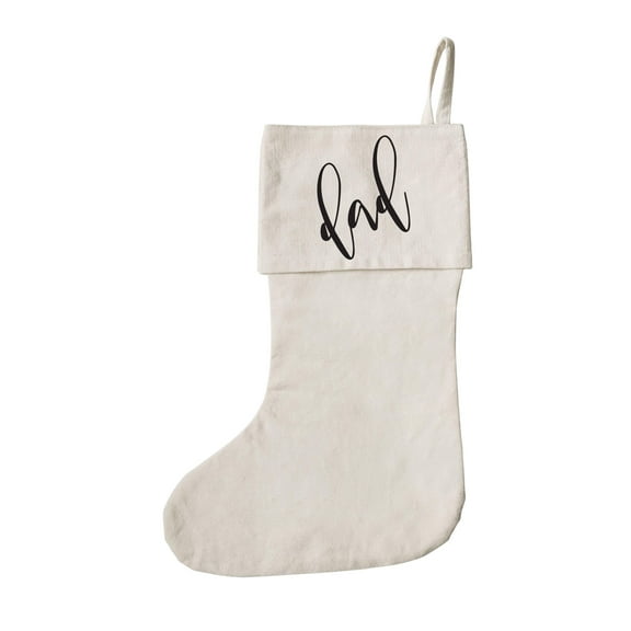 Dad Cotton Canvas Christmas Stocking