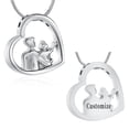 thumbnail image 1 of Dad Cremation Jewelry for Ashes - Heart Pendant Memorial Urn Necklace Ashes Holder For Dad / Papa /Grandfather/Father/Grandpa, 1 of 7