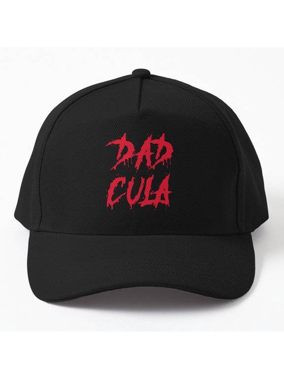 Dad Cula Baseball Cap, Vampire Father Wordplay Character Design, Classic Everyday Hat