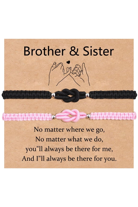 Dad Daughter/Mother Son/Mother Daughter/Grandma Granddaughter/Brother Sister Bracelet Pinky Promise Matching Relationship Friendship Bracelets Mothers Day Birthday Gifts for Women Men Teen Her Him
