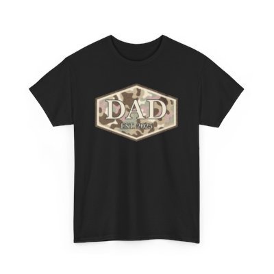 Dad Day 4th of July USA Unisex Heavy Cotton Tee-KHJUL4503-Black-L
