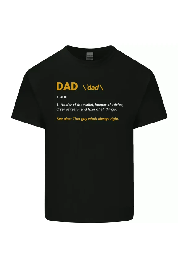 Dad Definition Funny Father Day Gift Humorous Slogan Saying Top Unisex T-Shirt, up to size 5XL