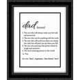 thumbnail image 1 of Dad Definition - White 2x Matted 20x24 Black Ornate Framed Art Print by Quach, Anna, 1 of 2