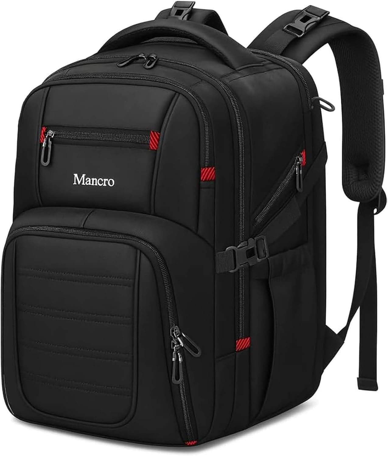 Dad Diaper Bag Backpack - Large Waterproof Travel Baby Bag for Men with Detachable Bottle Bag & Insulated Pocket, Black