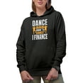 thumbnail image 1 of Dad Don't Dance I Finance Merch Gift Ideas for Dancers Black Hooded Sweatshirt or Hoodie, XL, 1 of 5
