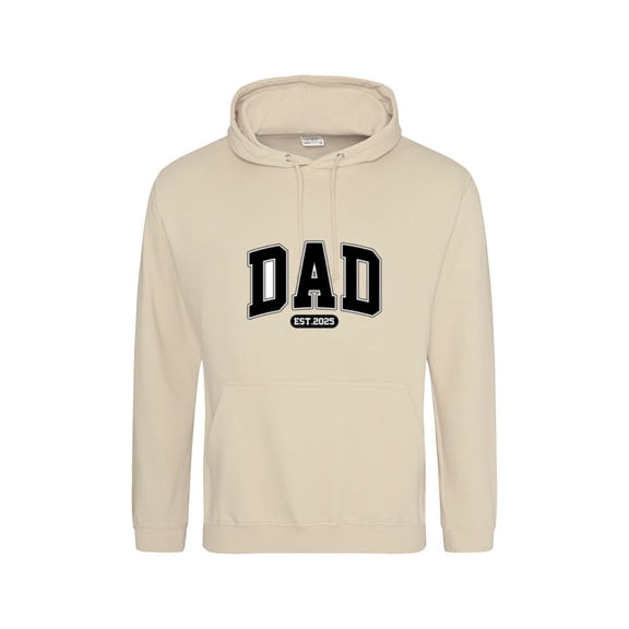 Dad EST 2025 Father DAY New Dad Pregnancy Announcement Graphic Pullover Hoodie, up to size 5XL