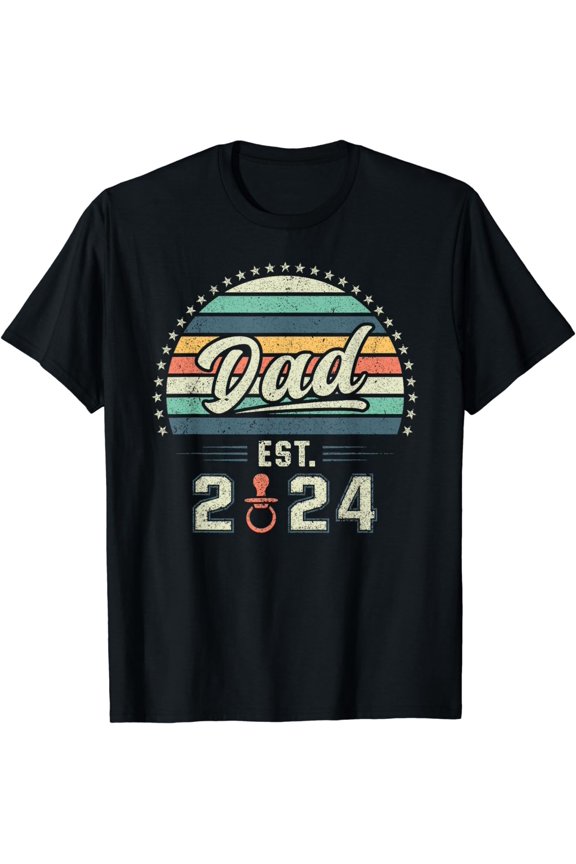 Dad Est. 2024, First Father’s Day, Young Father, New Dad T-Shirt