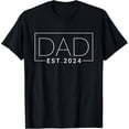 thumbnail image 1 of Dad Est 2025 New Dad Gift Dad Anniversary Father Men Funny T-Shirt, 1 of 3