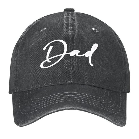 Dad Est 2025 Print Vintage Wash Dad Hat Adjustable Curved Brim Baseball Cap,Made In USA,Casual Outdoor Sports Fishing Cap for Men and Women