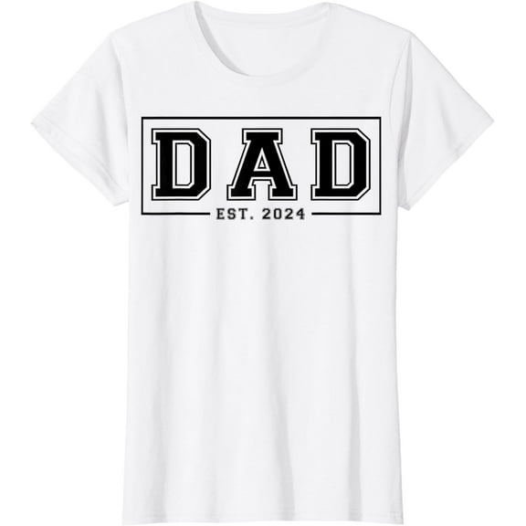 Dad Est 2025 Promoted to Daddy 2025 Pregnancy Announcement T-Shirt