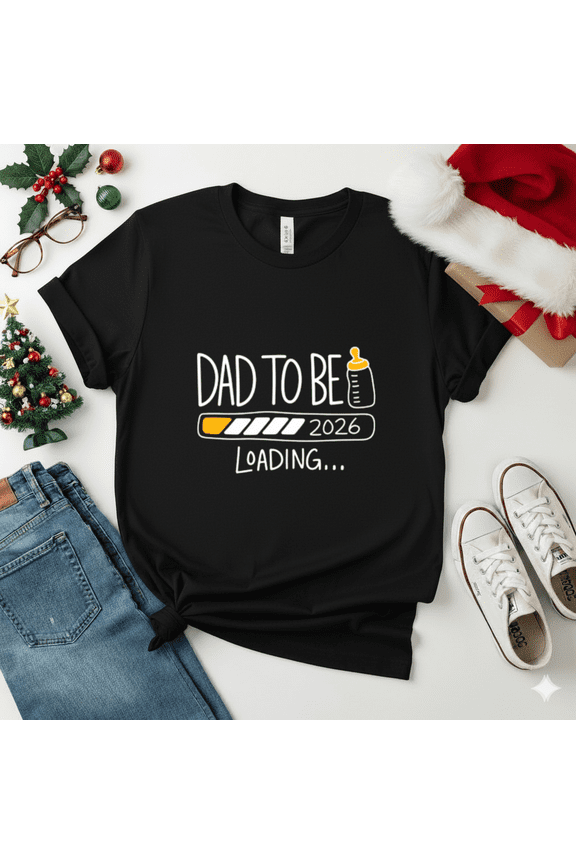 Dad Est 2026 Daddy To Be Promoted To Daddy Unisex T-Shirt up to size 5XL