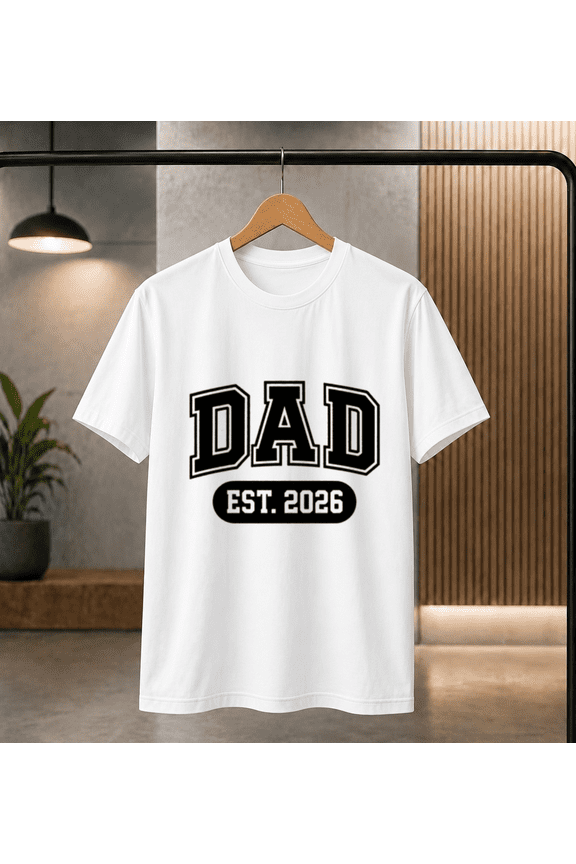 Dad Est 2026 T-Shirt - Future Dad Pregnancy Announcement T-shirt, for men & women, S-5XL