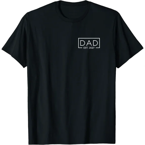 Dad Est. 2027 Logo Father 2027 Loading New Dad 2027 T-Shirt