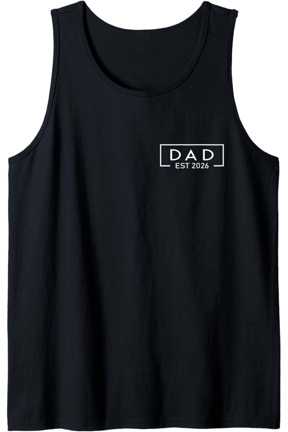 Dad Est Logo Daddy Loading New Dad Tank Top Size S-3XL