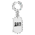 thumbnail image 1 of Dad Fishing Stainless Steel or 18k Gold Premium Swivel Dog Tag Keychain, 1 of 10