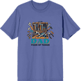 thumbnail image 1 of Dad Fixer Of Things
 Adult Blue Crew Neck Short Sleeve Tee-Small, 1 of 6