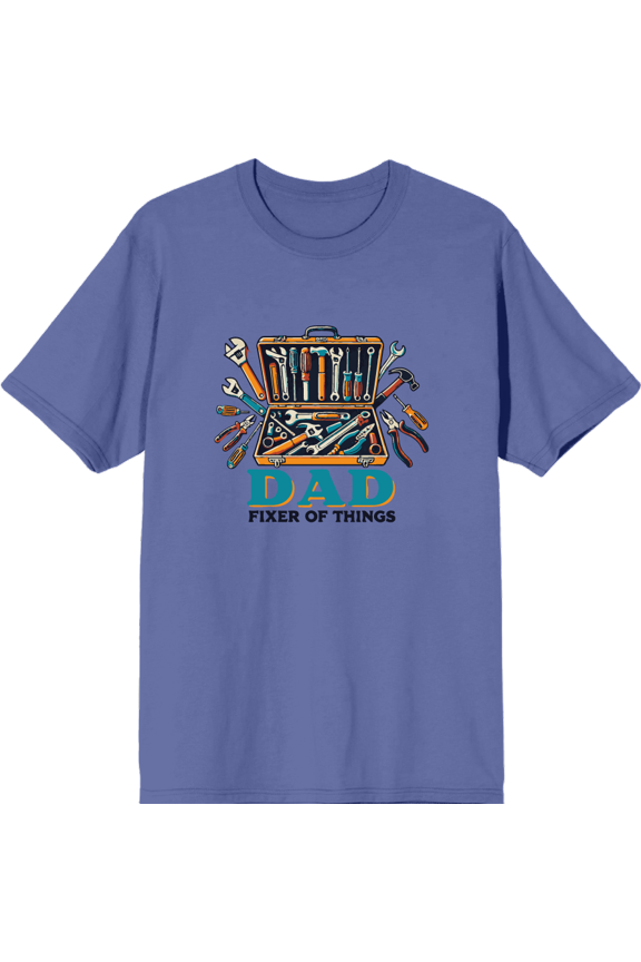 Dad Fixer Of Things
Adult Blue Crew Neck Short Sleeve Tee-XXL