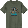 thumbnail image 1 of Dad Fixer Of Things
 Adult Green Crew Neck Short Sleeve Tee-Medium, 1 of 7