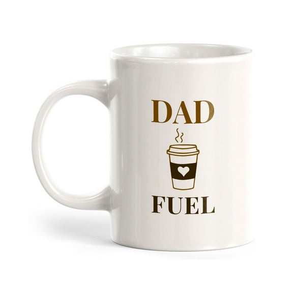 Dad Fuel 11oz Plastic Coffee Mug | Witty Funny Coffee Cups