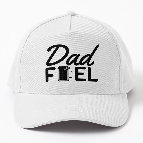 Dad Fuel Baseball Hat, Father Energy Lifestyle Graphic Design, Classic Everyday Cap