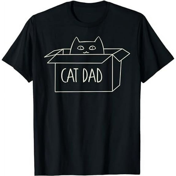 Dad Funny Cat Daddy Shirts for Men for Fathers Day T-Shirt