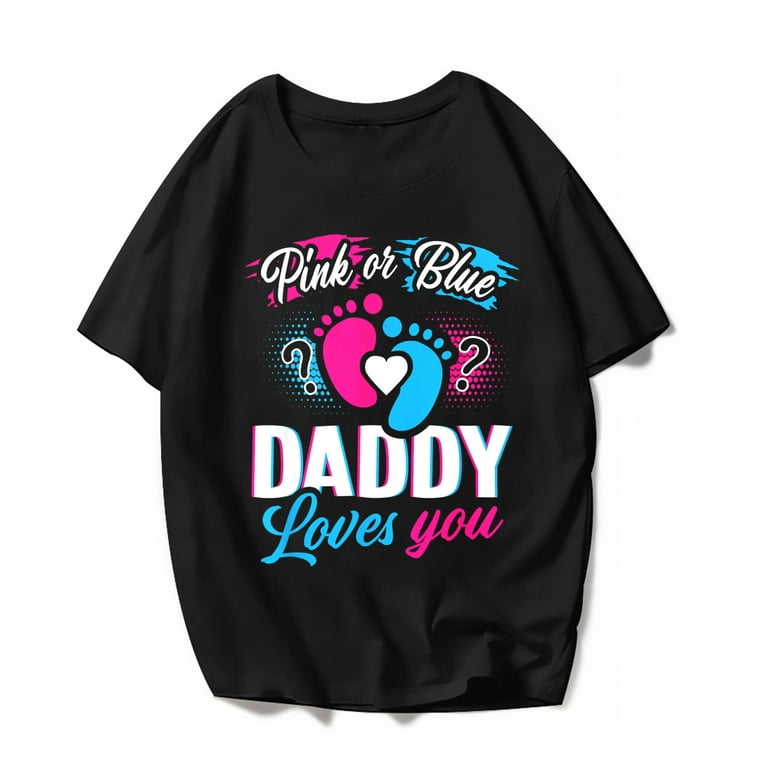 Pink Or Blue Mommy Loves You T Shirt Baby Gender Reveal Gift Pink Or Blue Mommy Loves You T Shirt Baby Gender Reveal Gift