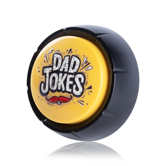 MyMealivos Talking Button with Funny Jokes from Daughter and Son, Gag Novelty Buttons, Gifts for Dad and Fathers