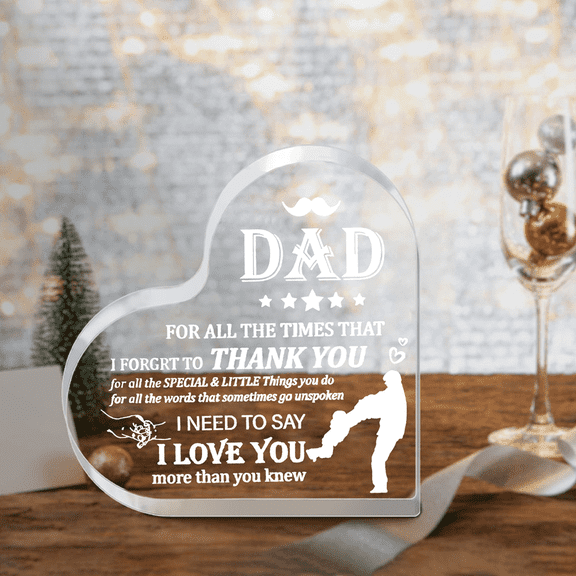 Dad Gift Dad In Law Gift Acrylic Dad Plaque Gifts Grateful Birthday Gifts Dad Acrylic Best Dad Sign Love Acrylic Sign - Wedding Birthday Halloween Thanksgiving Christmas Valentine Mother Father Day